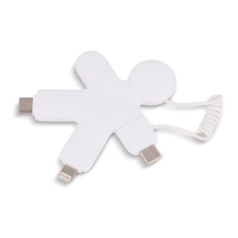 2064 | Xoopar Buddy Eco GRS Charging Cable Weiss | ohne Werbeanbringung | Nicht verfügbar | Nicht verfügbar | Nicht verfügbar