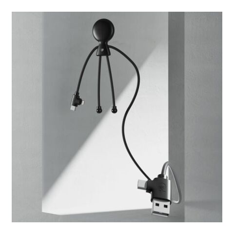 2089 | Xoopar Mr. Bio Long Power Delivery Cable with data transfer Schwarz