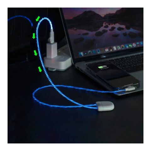 Xoopar GRS lighting ICE-C cable Blau Weiss | ohne Werbeanbringung | Nicht verfügbar | Nicht verfügbar | Nicht verfügbar