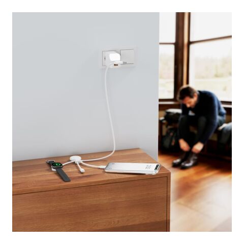 Xoopar Mr. Bio Long Multi-Kabel für Apple/Samsung Watch 1 Meter Weiss | ohne Werbeanbringung | Nicht verfügbar | Nicht verfügbar