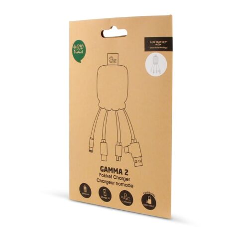 3192 | Xoopar Octopus Gamma 2 Bio Charging cable with 3.000mAh Powerbank Weiss | ohne Werbeanbringung | Nicht verfügbar | Nicht verfügbar | Nicht verfügbar