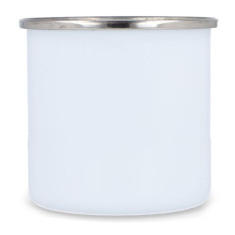 Emaille Becher 350ml Weiss | ohne Werbeanbringung | Nicht verfügbar | Nicht verfügbar
