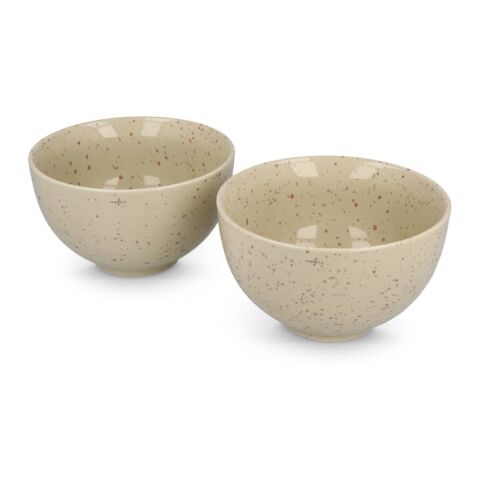 Sagaform Ditte Keramikschüsselset 12 cm Beige | ohne Werbeanbringung | Nicht verfügbar | Nicht verfügbar