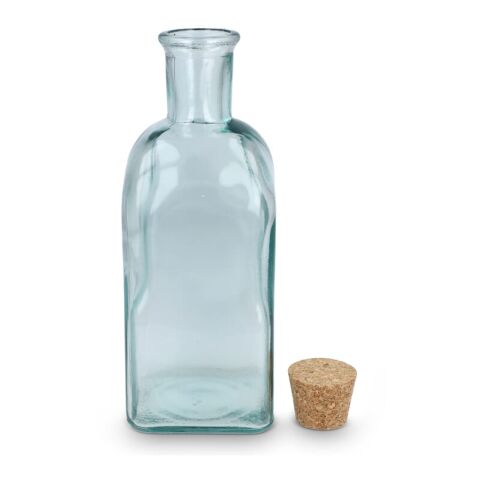 InSideOut Square Recycelte Glaswasserflasche ReuuZ mit Korkverschluss 500ml Transparent | ohne Werbeanbringung | Nicht verfügbar | Nicht verfügbar