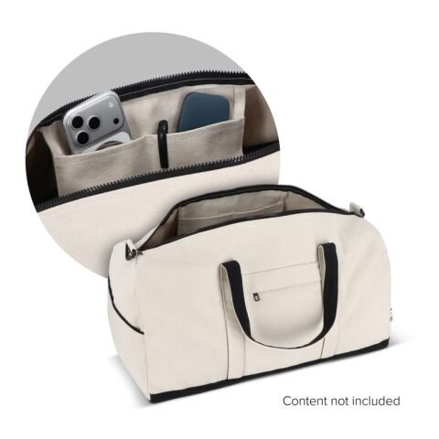 InSideOut Reuuz Canvas Reise-/Sporttasche 28 x 56 x 28 cm Beige-Schwarz