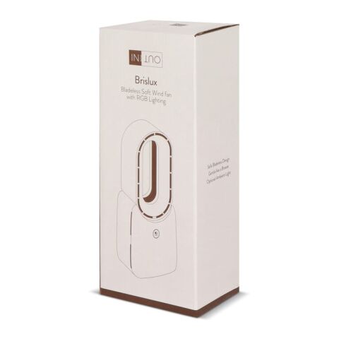 inSideOut Brislux – Rotorloser Softwind-Ventilator mit LED-Licht Weiss | ohne Werbeanbringung | Nicht verfügbar | Nicht verfügbar