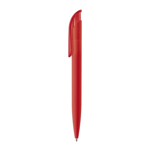 Kugelschreiber Modell Atlas Soft-Touch Rot Weiß | 1-farbiger Tampondruck | Clip | 30 mm x 8 mm | Nicht verfügbar