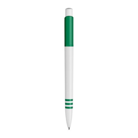 Kugelschreiber Tropic hardcolour Weiss-Dunkelgrün | 1-farbiger Siebdruck | 270° vom Clip | 40 mm x 25 mm | Nicht verfügbar