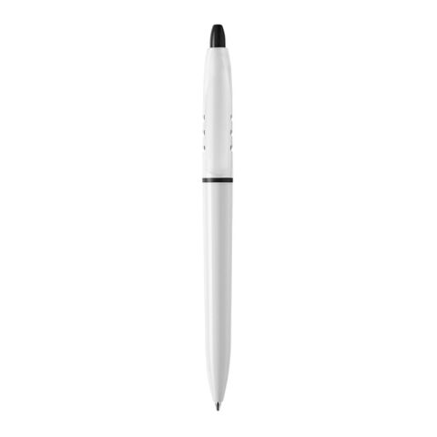 Kugelschreiber S30 hardcolour Weiss-Schwarz | 1-farbiger Siebdruck | 90° vom Clip | 45 mm x 25 mm | Nicht verfügbar