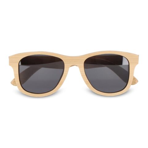 Justin Sonnenbrille aus Bambus UV400 Natur | Gravur | 1 cm vom linken Scharnier | 46 mm x 13 mm
