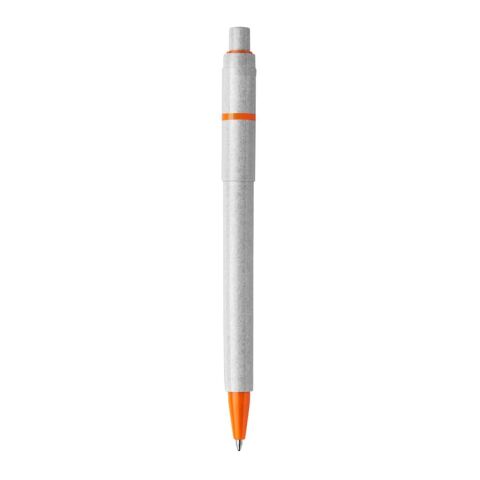 Kugelschreiber Baron Stone hardcolour Grau-Orange | 1-farbiger Siebdruck | in Verlängerung vom Clip | 45 mm x 25 mm | Nicht verfügbar