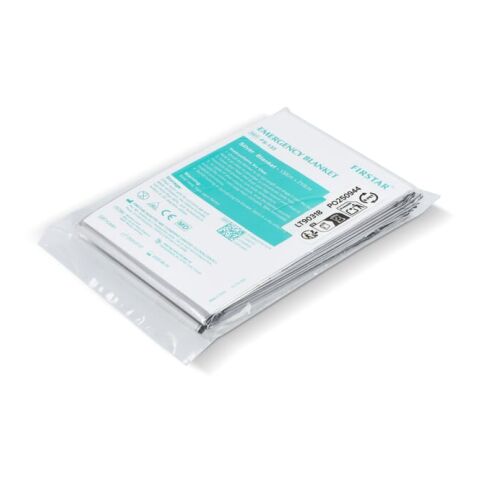 Notfall-Rettungsdecke 130 x 210 cm Silber | ohne Werbeanbringung | Nicht verfügbar | Nicht verfügbar