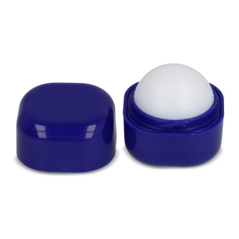 Kubischer Lippenpflegestift aus recyceltem ABS Blau / Weiss | ohne Werbeanbringung | Nicht verfügbar | Nicht verfügbar