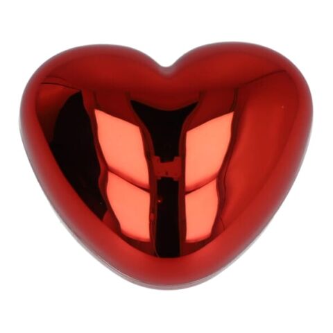 Lippenbalsam in metallischer Herzformdose Rot Weiß | ohne Werbeanbringung | Nicht verfügbar | Nicht verfügbar