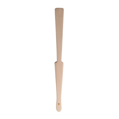 Fächer aus Holz mit R-PET Weiß/transparent