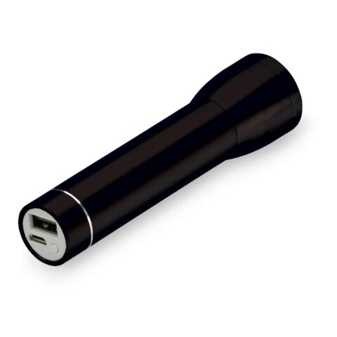 Taschenlampe mit Powerbank 2200mAh Schwarz | ohne Werbeanbringung | Nicht verfügbar | Nicht verfügbar | Nicht verfügbar