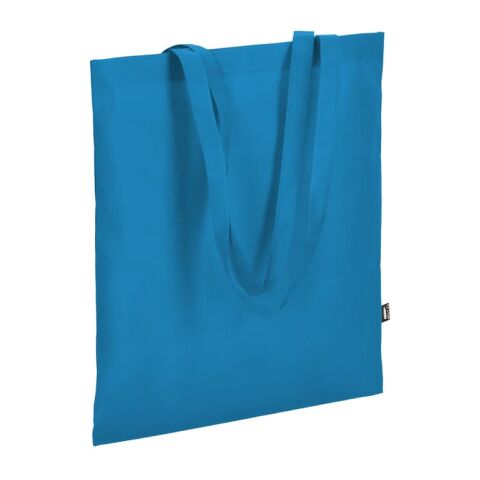 R-PET Tragetasche aus Non Woven mit langen Griffen 38 x 42cm 75g/m² Blau Weiss | ohne Werbeanbringung | Nicht verfügbar | Nicht verfügbar | Nicht verfügbar