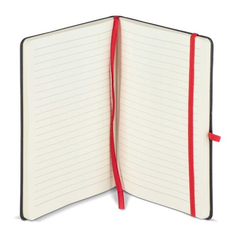 Notizbuch Iroko Hardcover Laser A5 Schwarz-Rot Weiß | ohne Werbeanbringung | Nicht verfügbar | Nicht verfügbar