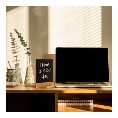 Kreidetafel im Holzständer Natur | ohne Werbeanbringung | Nicht verfügbar | Nicht verfügbar