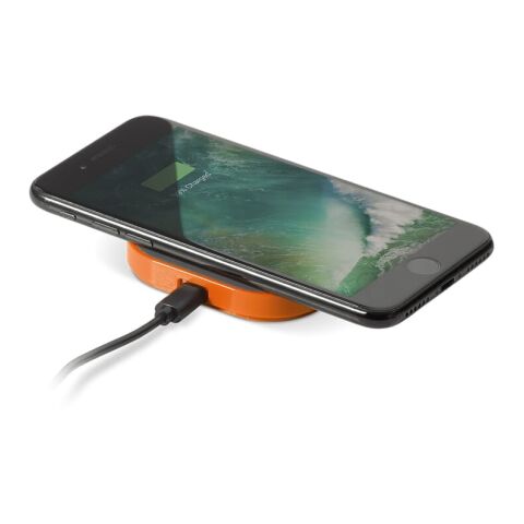 Kabellose Ladestation 5W Orange | ohne Werbeanbringung | Nicht verfügbar | Nicht verfügbar | Nicht verfügbar