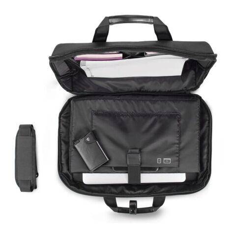 Notebooktasche aus R-PET 15,6” Schwarz | ohne Werbeanbringung | Nicht verfügbar | Nicht verfügbar | Nicht verfügbar