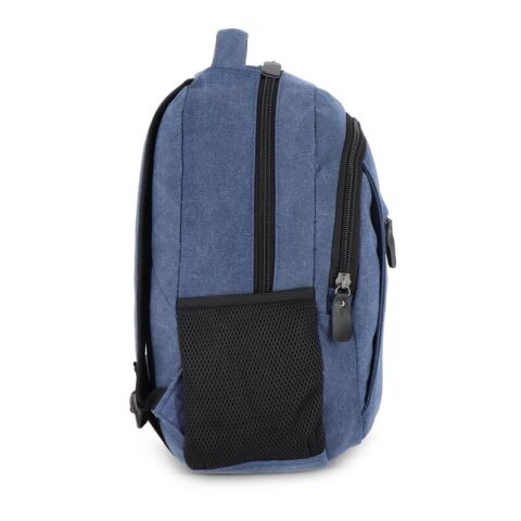 Rucksack Harper aus recyceltem Baumwoll-Canvas Dunkelblau | ohne Werbeanbringung | Nicht verfügbar | Nicht verfügbar | Nicht verfügbar