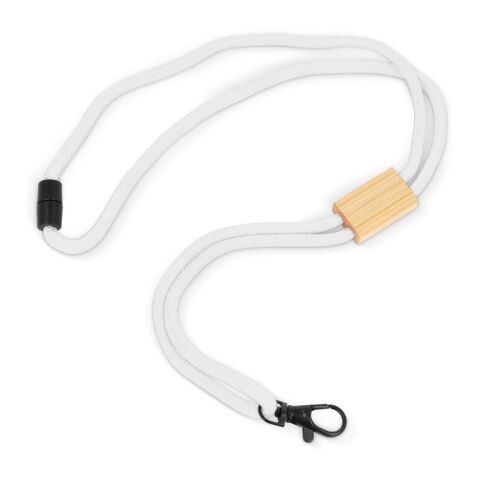 R-PET Kordel-Lanyard Weiss | ohne Werbeanbringung | Nicht verfügbar | Nicht verfügbar