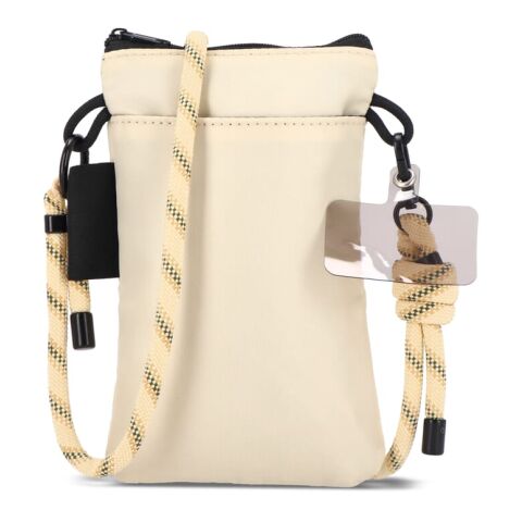 Crossbody Beutel mit Paracord Gurt Beige | ohne Werbeanbringung | Nicht verfügbar | Nicht verfügbar