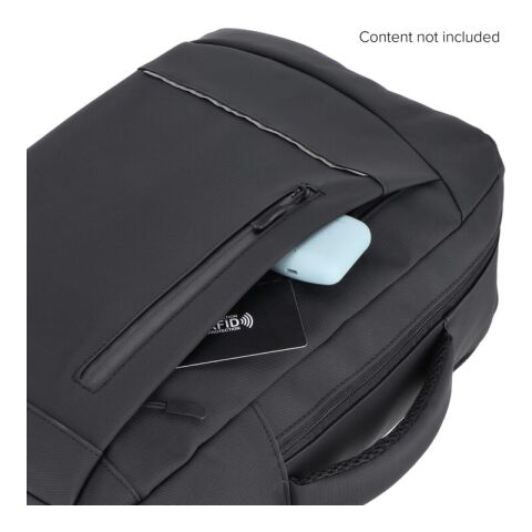 PU Osaka Laptop-Rucksack 30 x 14 x 42 cm 15 l Schwarz | ohne Werbeanbringung | Nicht verfügbar | Nicht verfügbar