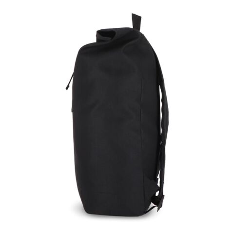 R-PET 600D Rolltop-Rucksack 20L Schwarz | ohne Werbeanbringung | Nicht verfügbar | Nicht verfügbar