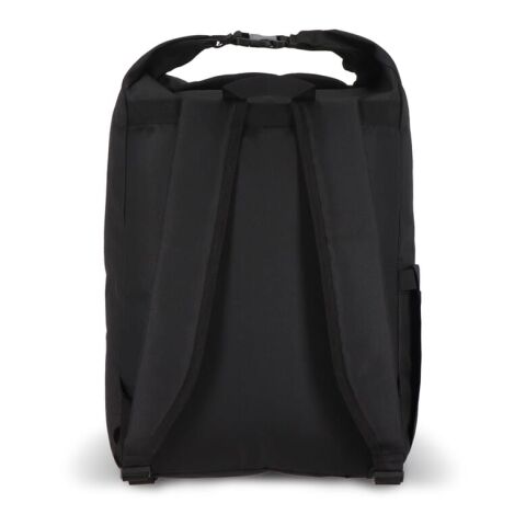 R-PET 600D Rolltop-Rucksack 20L Schwarz
