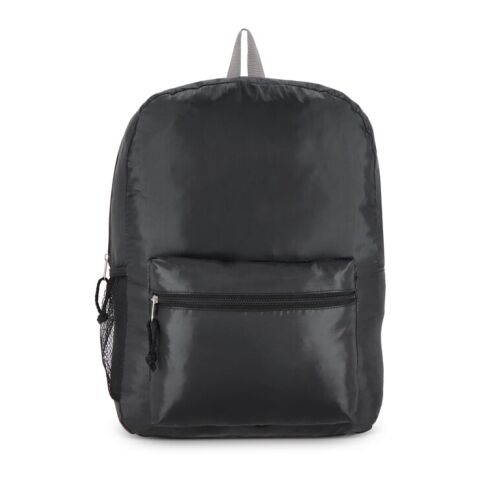 R-PET 190T Leichter Rucksack 30,5 x 12,7 x 42 cm 16 l Schwarz | ohne Werbeanbringung | Nicht verfügbar | Nicht verfügbar