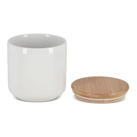 Vorratsdose aus Keramik &amp; Bambus 550ml regenbogenfarben | ohne Werbeanbringung | Nicht verfügbar | Nicht verfügbar