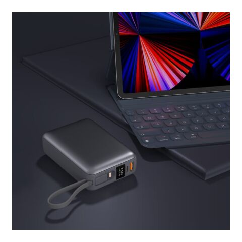 Nova Powerbank 22,5 W Power Delivery mit integrierten Kabeln 20000 mAh Dunkelgrau | ohne Werbeanbringung | Nicht verfügbar | Nicht verfügbar