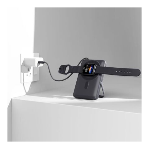 Nova Wireless Powerbank Kompatibel mit MagSafe und Apple Watch 10000 mAh Dunkelgrau | ohne Werbeanbringung | Nicht verfügbar | Nicht verfügbar