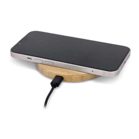 Wireless Ladepad Bambus 15W Natur | ohne Werbeanbringung | Nicht verfügbar
