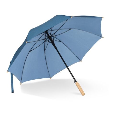 25” Regenschirm aus R-PET-Material mit Automatiköffnung Blau / Weiss | ohne Werbeanbringung | Nicht verfügbar | Nicht verfügbar | Nicht verfügbar
