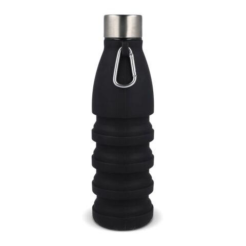 Faltbare Wasserflasche 550 ml Schwarz | ohne Werbeanbringung | Nicht verfügbar | Nicht verfügbar