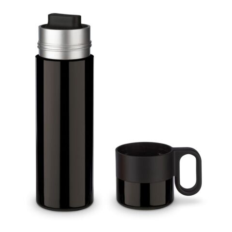 Isolierflasche mit Becher 500ml Schwarz