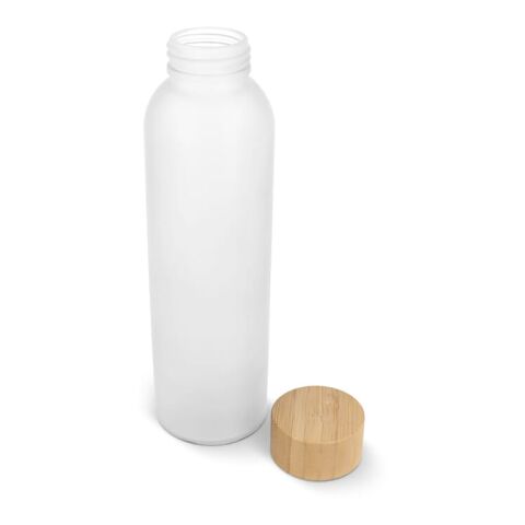Wasserflasche Glas &amp; Bambus 500ml Weiss | ohne Werbeanbringung | Nicht verfügbar | Nicht verfügbar | Nicht verfügbar
