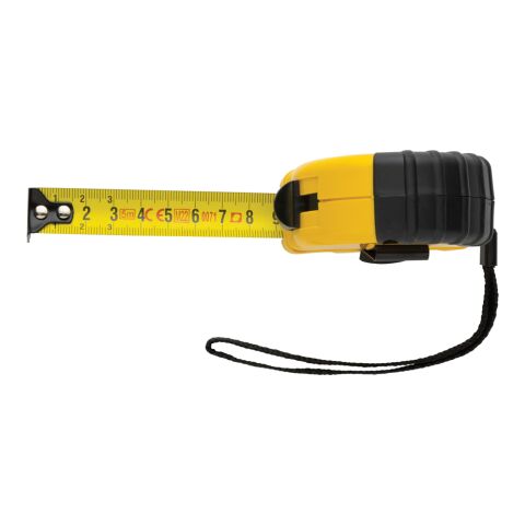 5m/19mm Maßband aus RCS recyceltem Kunststoff gelb-schwarz | ohne Werbeanbringung | Nicht verfügbar | Nicht verfügbar