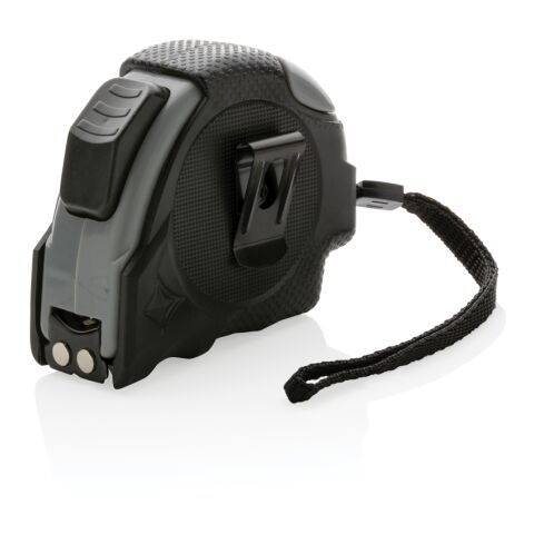 Auto-Stop-Maßband aus recyceltem Kunststoff, 5m/19mm schwarz | ohne Werbeanbringung | Nicht verfügbar | Nicht verfügbar