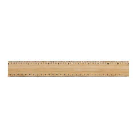 Timberson extra dickes 30cm doppelseitiges Bambuslineal braun | ohne Werbeanbringung | Nicht verfügbar | Nicht verfügbar