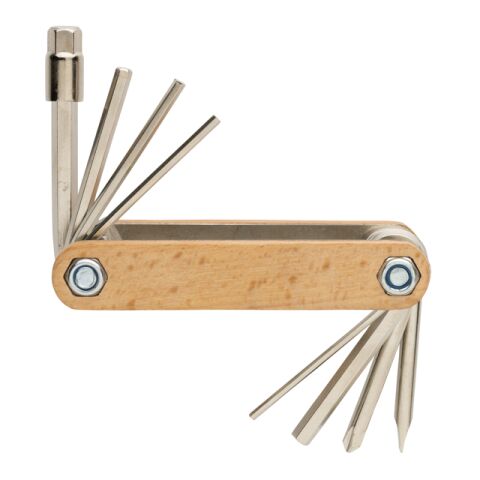 Sechskantwerkzeug aus Holz braun | ohne Werbeanbringung | Nicht verfügbar | Nicht verfügbar