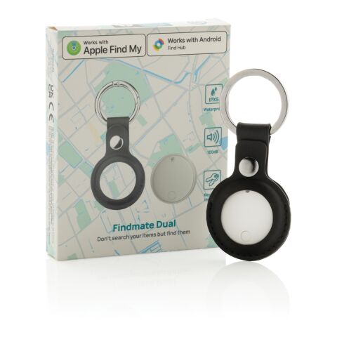 Findmate Dual IPX5 Artikel-Finder aus RCS recyceltem ABS weiß | ohne Werbeanbringung | Nicht verfügbar | Nicht verfügbar
