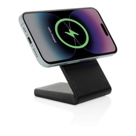 VoltPerch 15W magnetischer Wireless Charger aus RCS rec. ABS schwarz | ohne Werbeanbringung | Nicht verfügbar | Nicht verfügbar