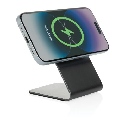 Terra Aluminium 15W magnetischer Wireless-Charger grau | ohne Werbeanbringung | Nicht verfügbar | Nicht verfügbar