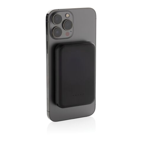 Stellar 5.000mAh 5W magnetische Powerbank aus RCS rec. ABS schwarz | ohne Werbeanbringung | Nicht verfügbar | Nicht verfügbar