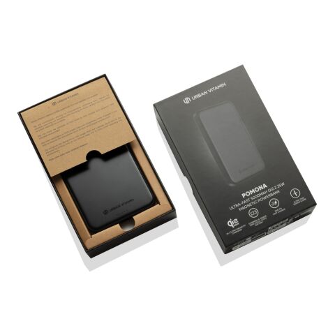Urban Vitamin Pomona 5000mAh Qi2.2 25W magnetische Powerbank schwarz | ohne Werbeanbringung | Nicht verfügbar | Nicht verfügbar