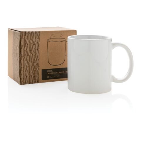 Basic Keramiktasse weiß-weiß | ohne Werbeanbringung | Nicht verfügbar | Nicht verfügbar
